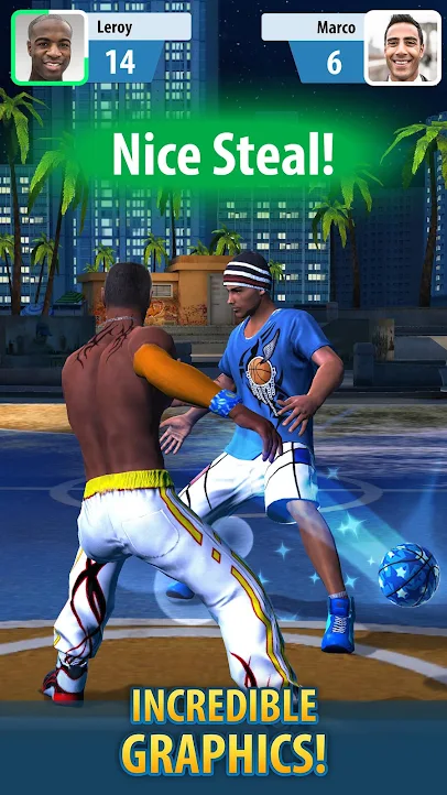 The incredible graphics in basketball stars are just so much engaging!